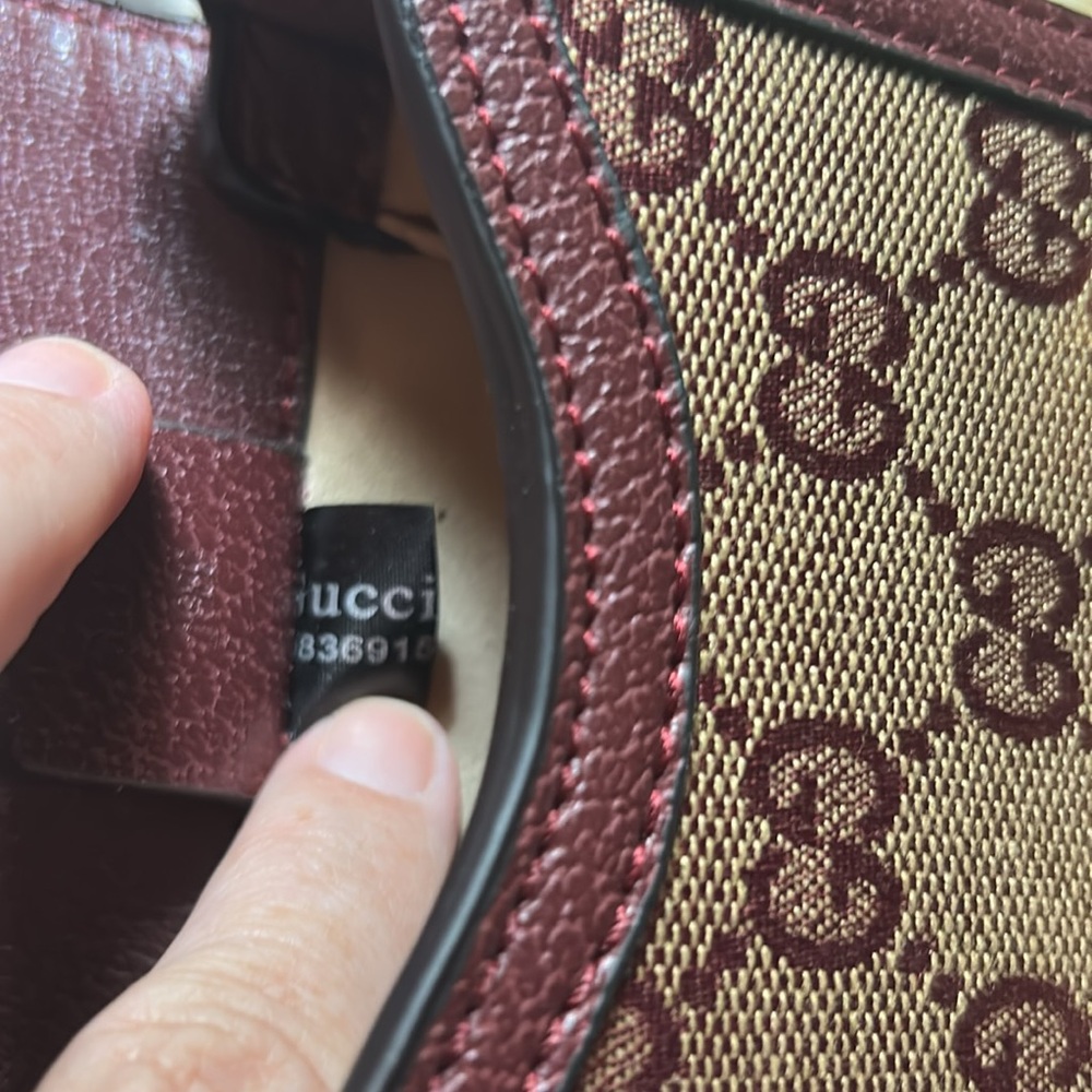 Gucci Brown Crossbody Bag with Signature Monogram - Picture 5 of 5